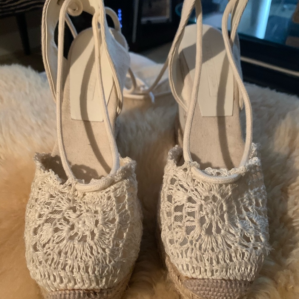 Ralph Lauren white espadrilles.